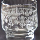 Carafe and night in engraved glass