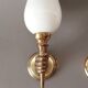 Pair of bronze and gilded brass sconces by John Devoluy 1950.