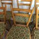 Lot of six vintage chairs feet compass