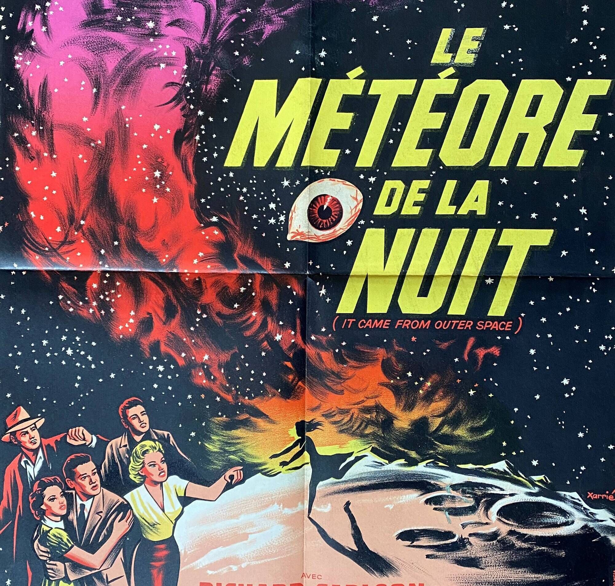 Original movie poster "The Meteor of the Night" Jack Arnold 60x80cm 1953