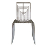 Max Sauze 1970s wire sculpture chair Made in France