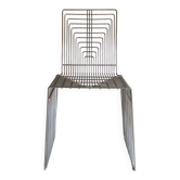 Max Sauze 1970s wire sculpture chair Made in France