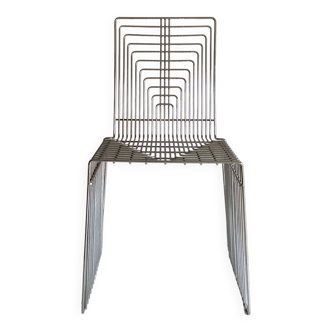 Max Sauze 1970s wire sculpture chair Made in France