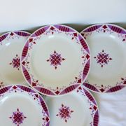 6 flat plates from Moulin des Loups and Hamage, Madeleine model 2106199