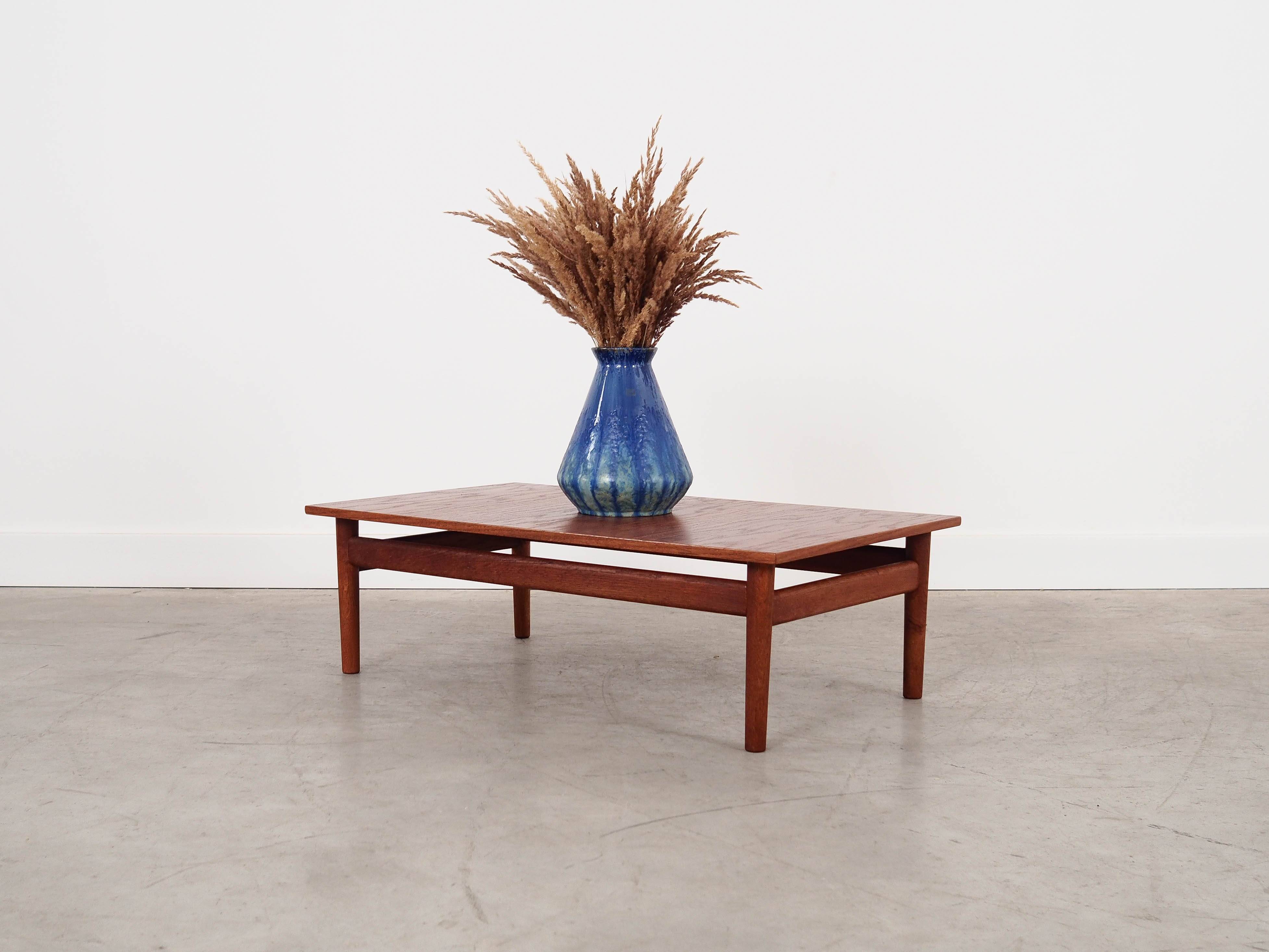 Oak coffee table, Danish design, 1970s, made in Denmark