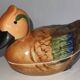 Duck Teal Terrine in Faience – Michel Caugant – Vintage