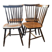 Série de 4 chaises bistrot des années 60