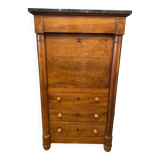 Louis xvi style secretary in walnut late 19th c. with drawers