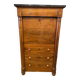 Louis xvi style secretary in walnut late 19th c. with drawers