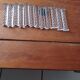 12 vintage crystal knife rests