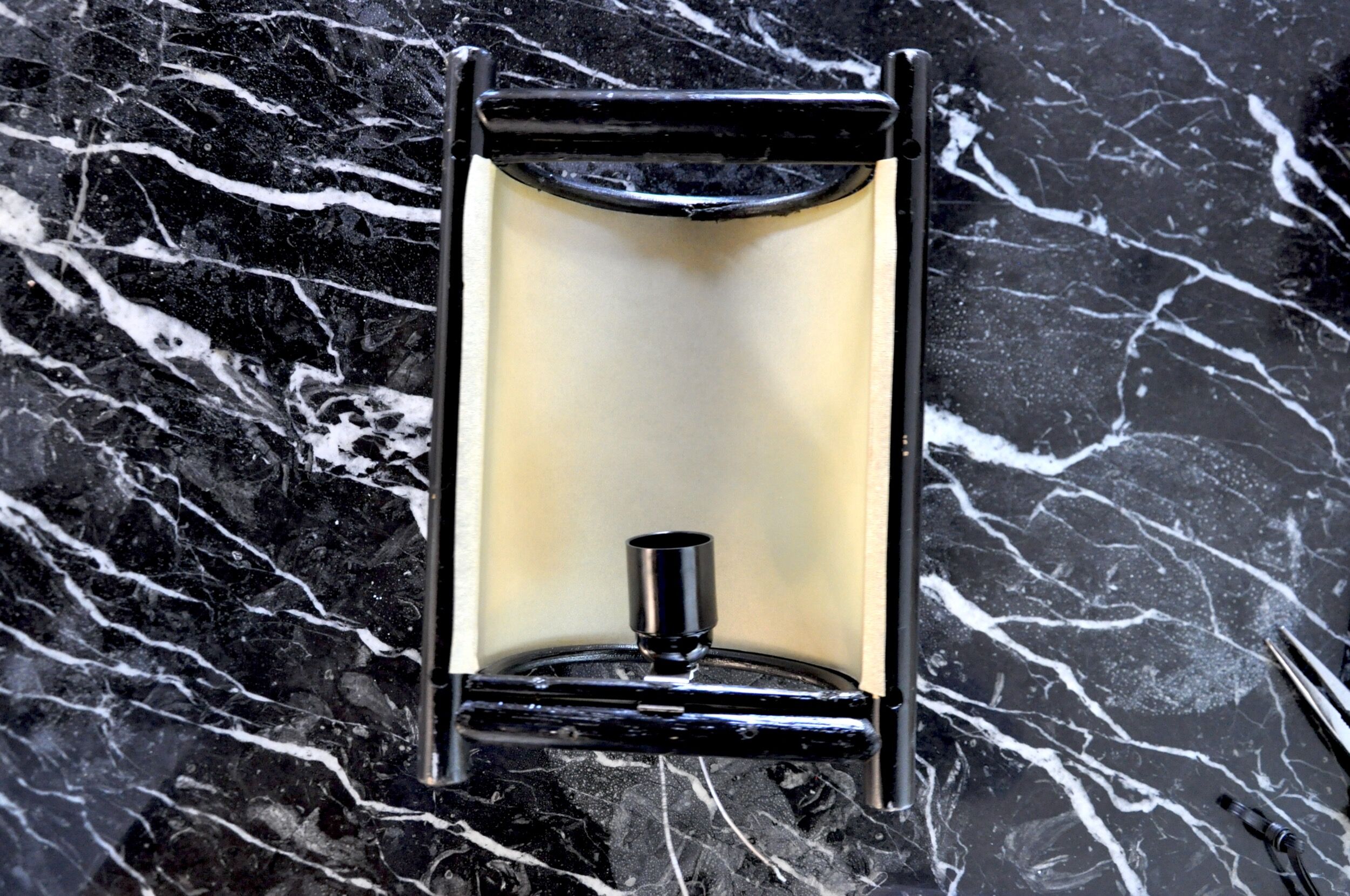 Rattan wall lamp France 1960