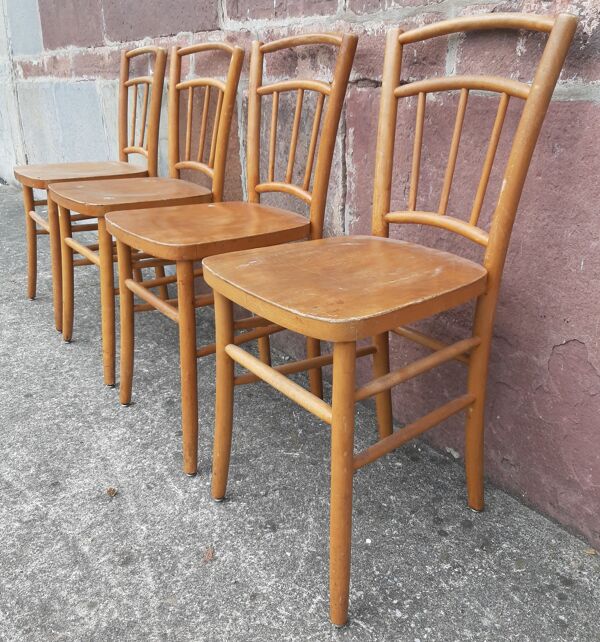 Chaises bistrot (Lot de 4 chaises)