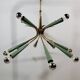 Vintage Sputnik chandelier or suspension in Stilnovo brass