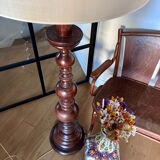 "Colonial" floor lamp in solid wood - 1960.