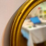 Large gilded old mirror 77x130cm