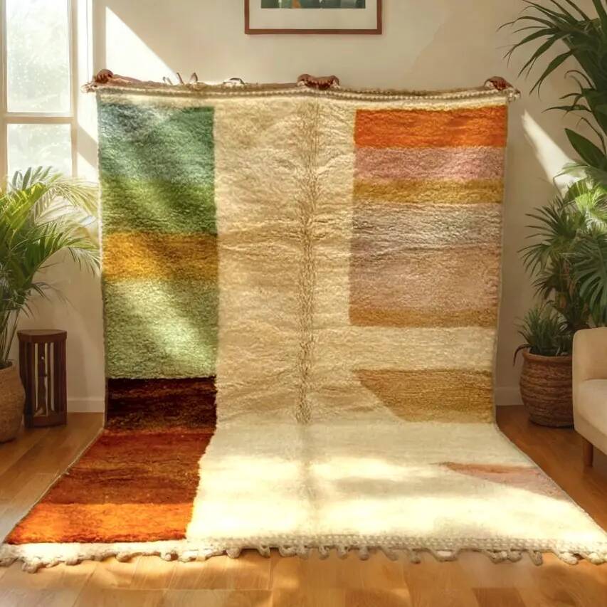 Handmade traditional carpet 250cm x 150cm Moroccan