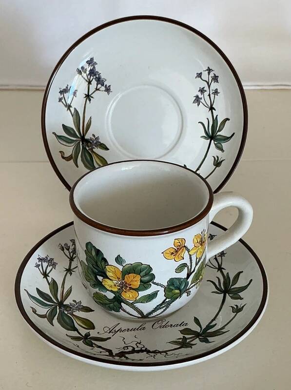Cup Chelidonium Majus & Saucer Asperula Odorata - Villeroy & Boch Botanica