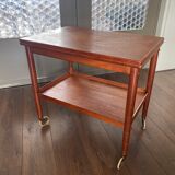 Danish Design Flip Top Bar Cart by Grete Jalk for Poul Jeppesens Møbelfabrik, 1960s