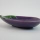 Vide poche aubergine en céramique signée Aegitna Vallauris