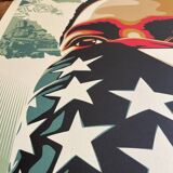 Shepard fairey (obey), american range, signed and dated offset lithograph