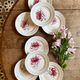 set of 8 vintage dessert plates - Saint Amand