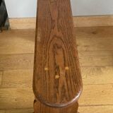 Country bench in solid oak, mid-20th century