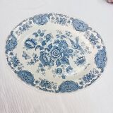 Ridgway Staffordshire oval flat, Windsor blue