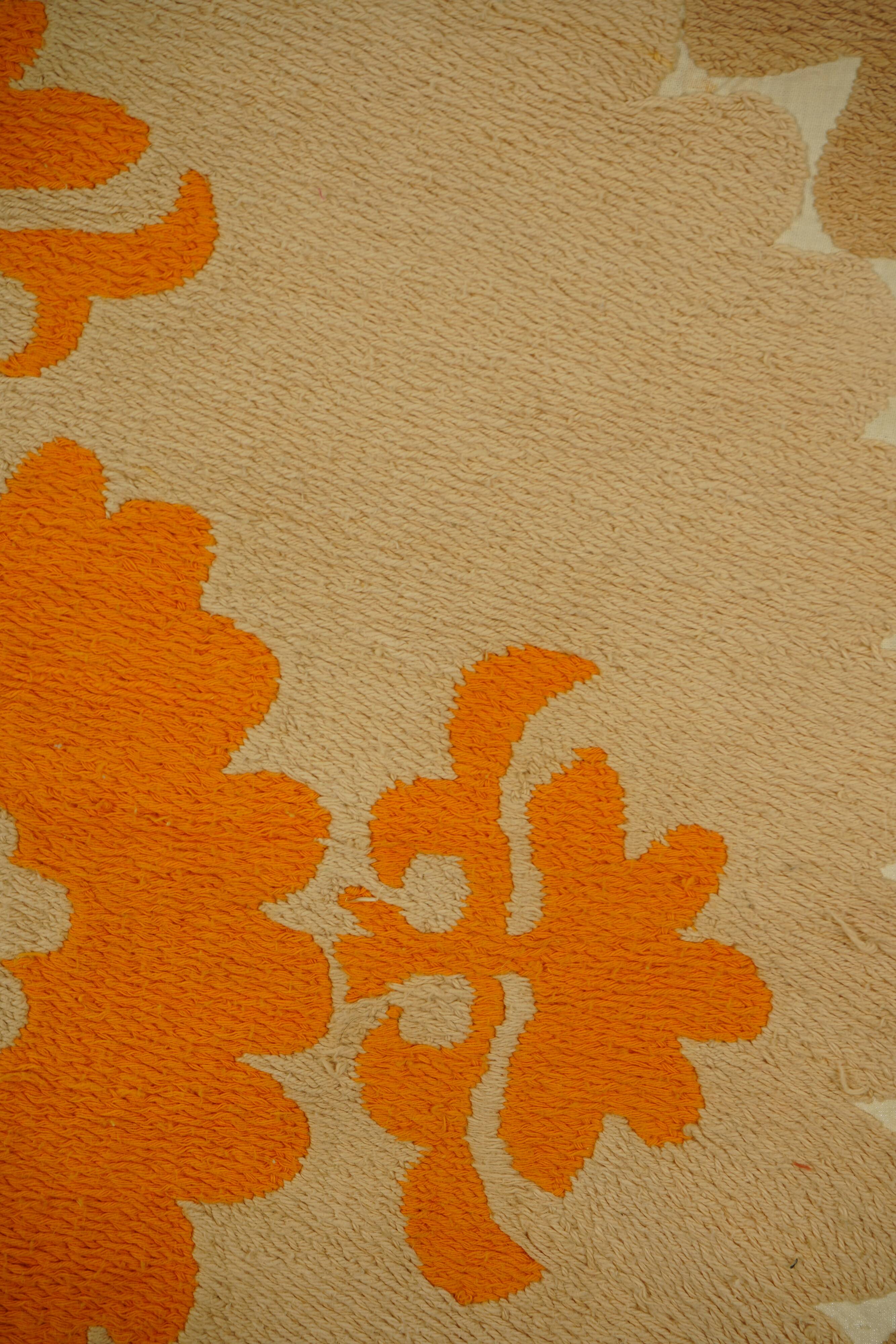 Hand-knotted rug, vintage Turkish rug 103x140 cm