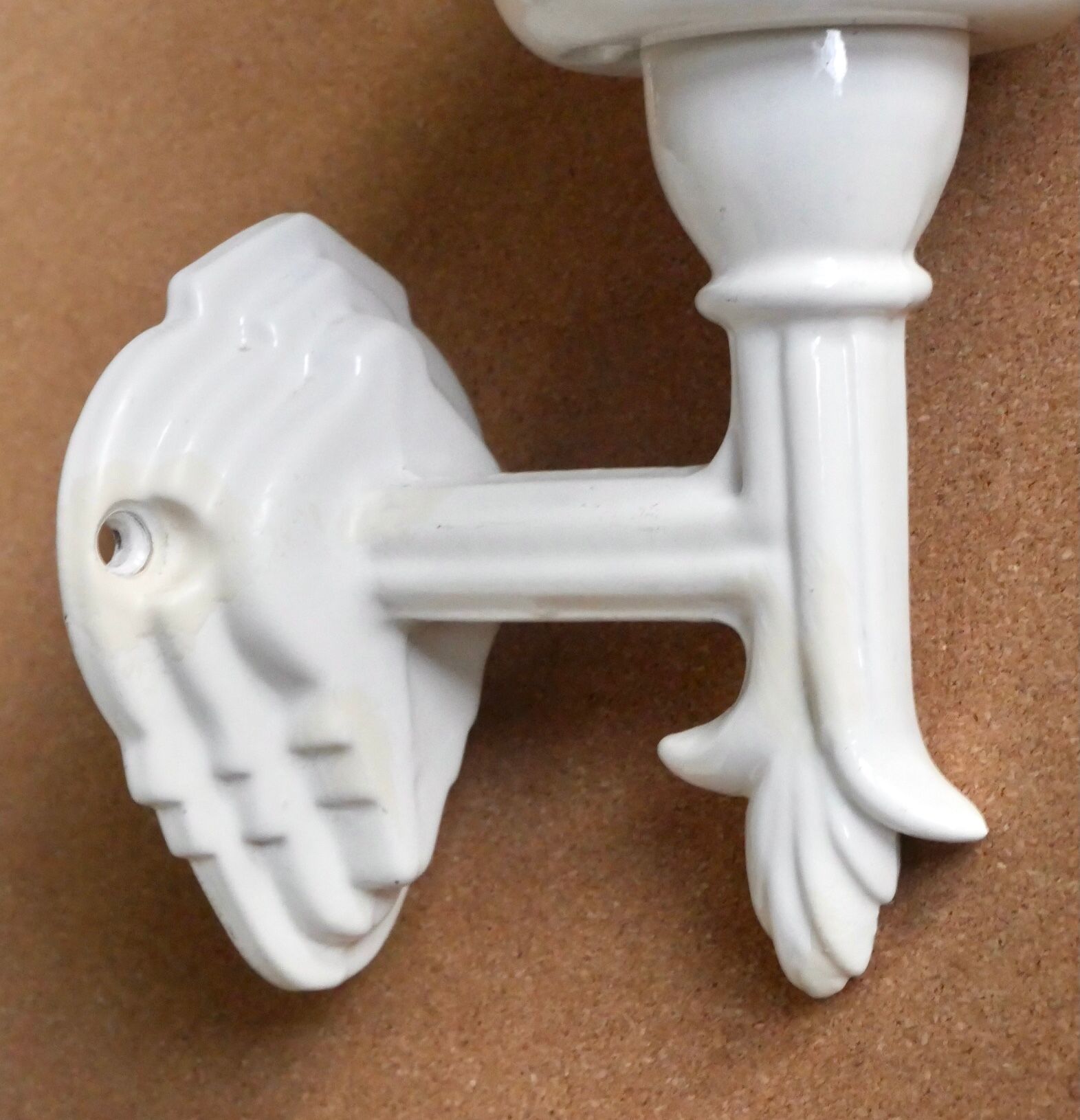 Pair of Art Deco porcelain wall lamps