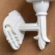 Pair of Art Deco porcelain wall lamps