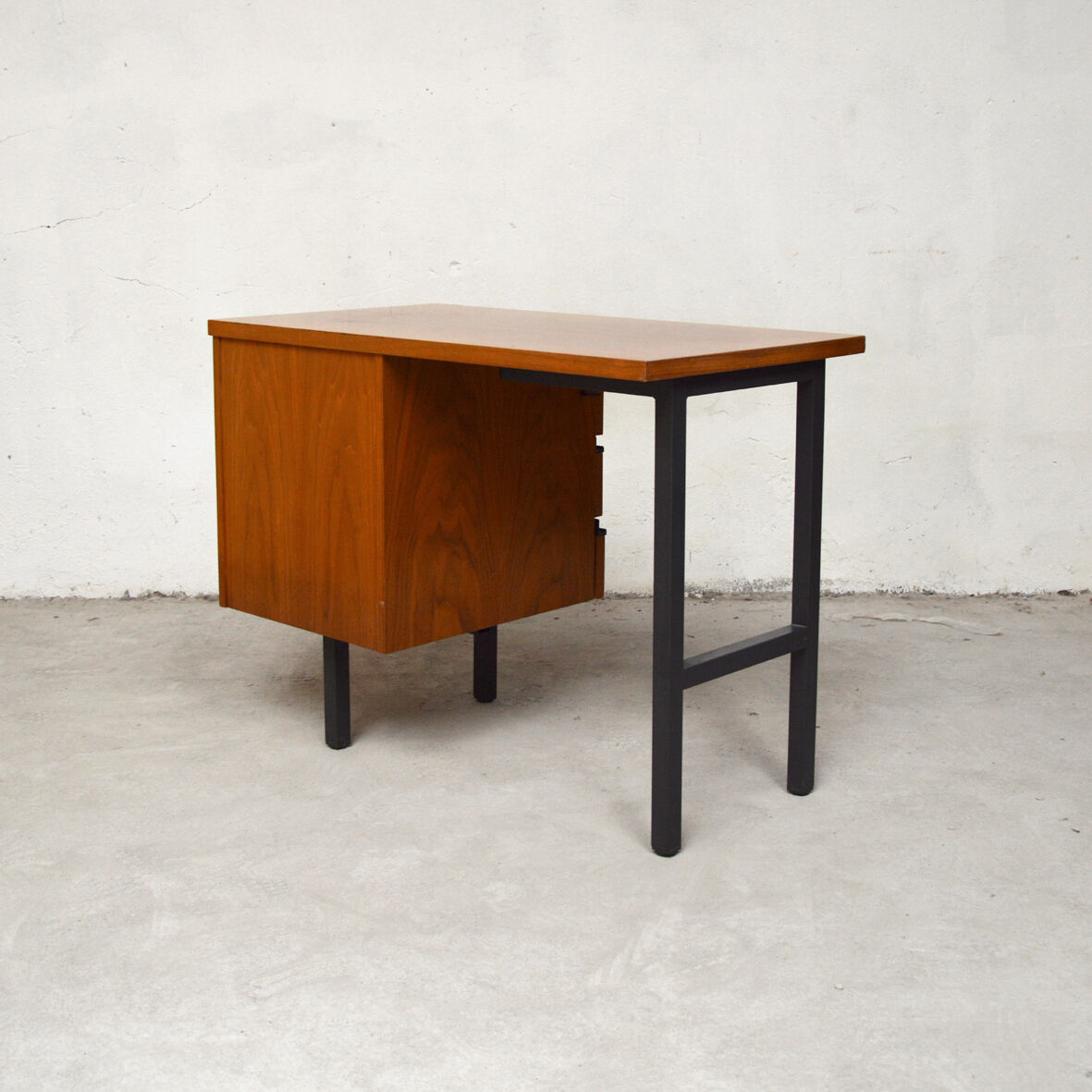 Desk wood and metal, 1970