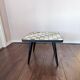 Mid-century wood and ceramic mosaic side table, 1950s