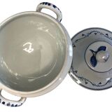 France, Fretel earthenware soup tureen with apple, 19th century