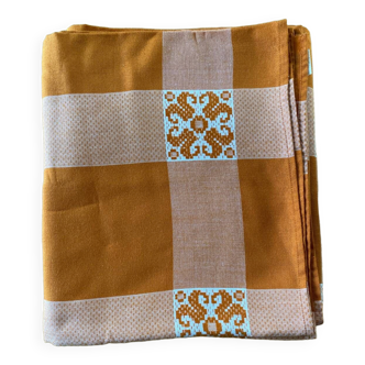 Vintage orange tablecloth