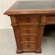 Napoleon III desk with pedestals in solid walnut 19th century