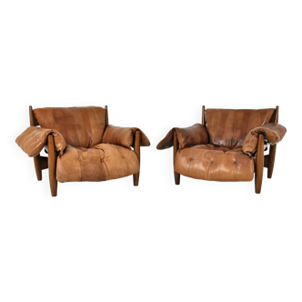 "Sheriff" armchairs by Sergio Rodrigues for ISA Bergamo, 1960S, set of 2