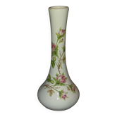 Vase Soliflore en céramique motifs fleurs roses