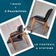 Armchair with a system from the 50s - 60s, vintage.