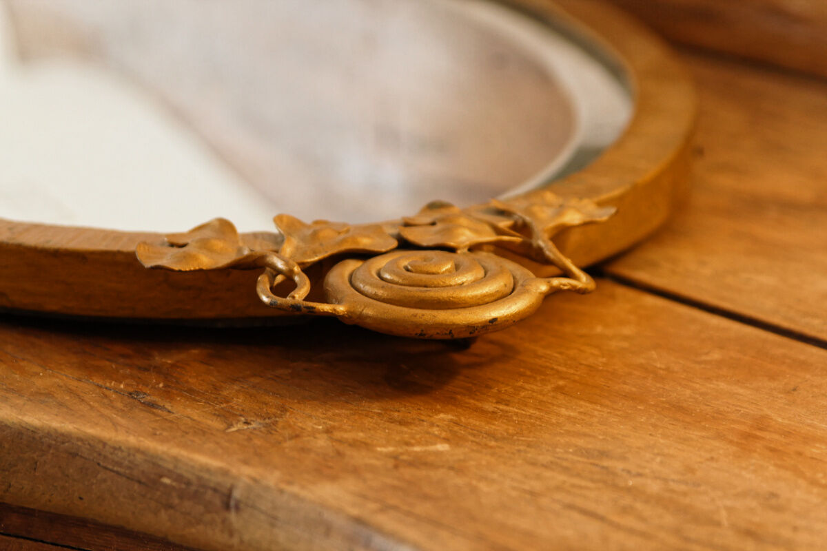 Art Nouveau beveled mirror