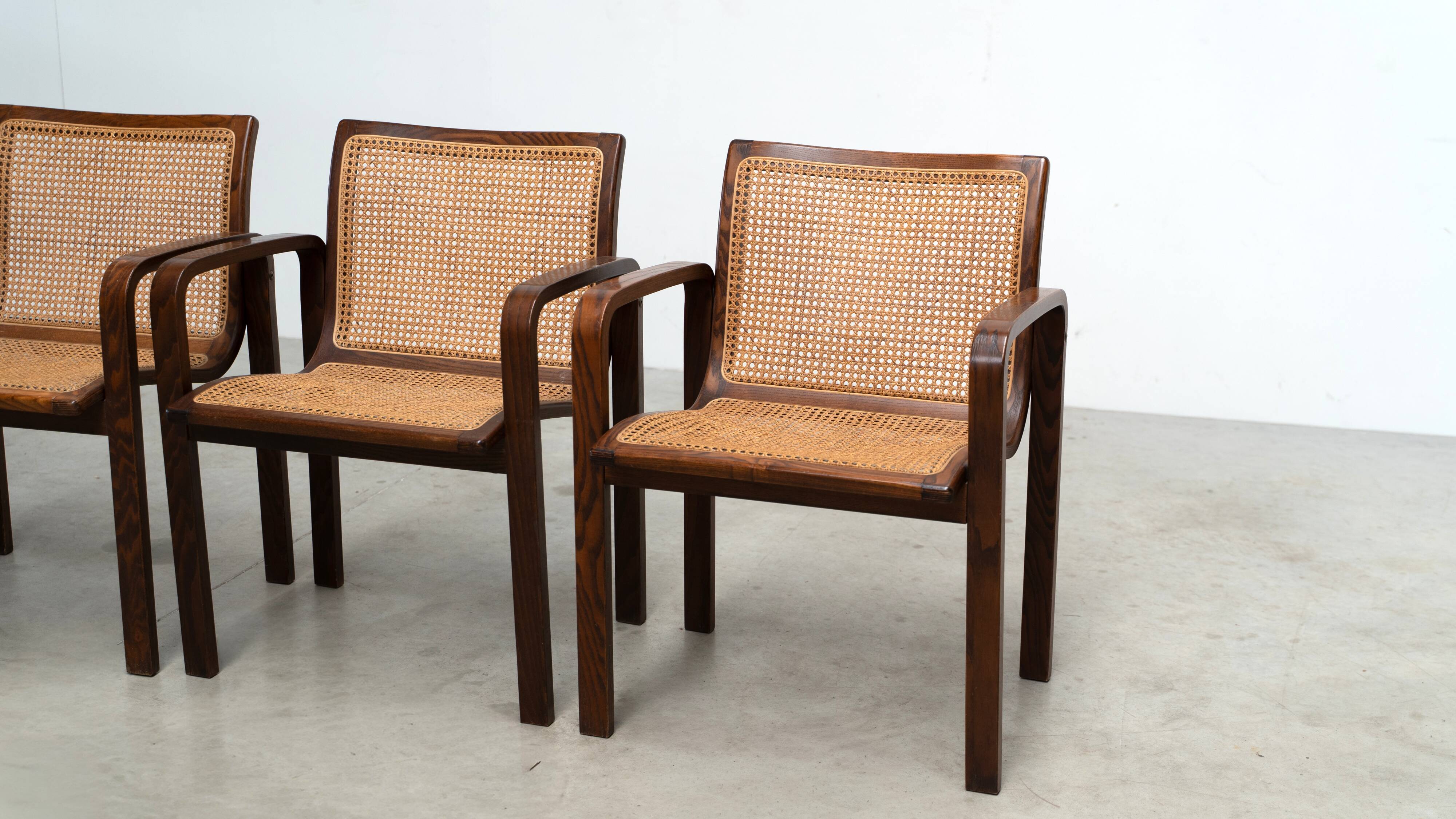 Set of four armchairs by Olivo Pietro