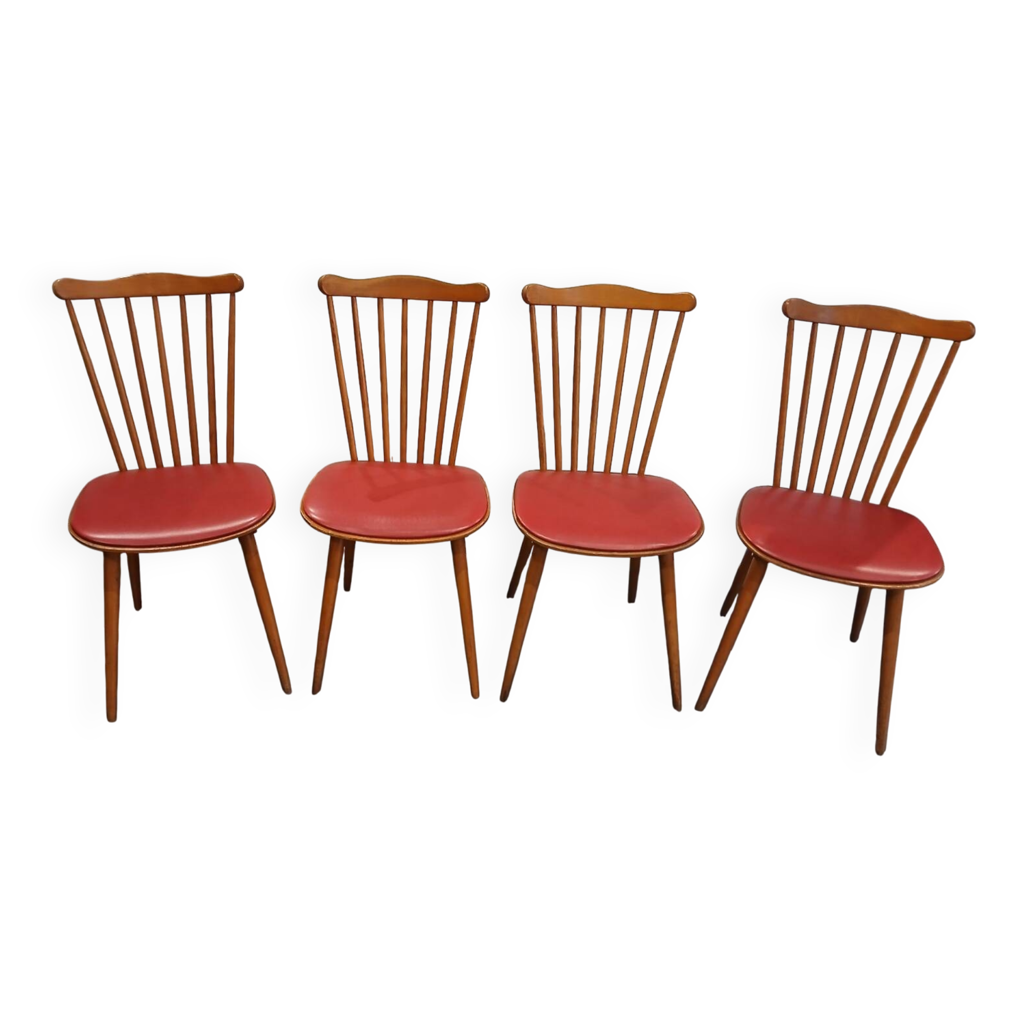 Set of 4 Baumann Menuet chairs, vintage 1970s