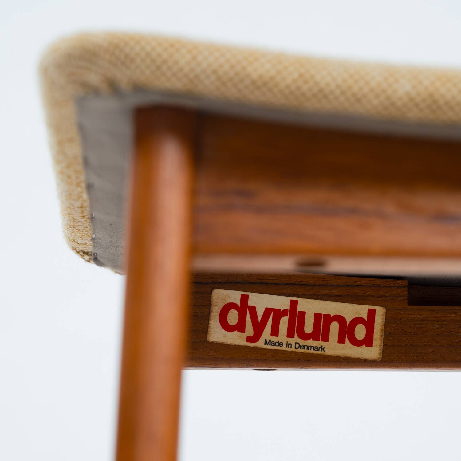 Eric Buch (Buck) Dyrlund teak bar stool, set of 3, Denmark 1960s
