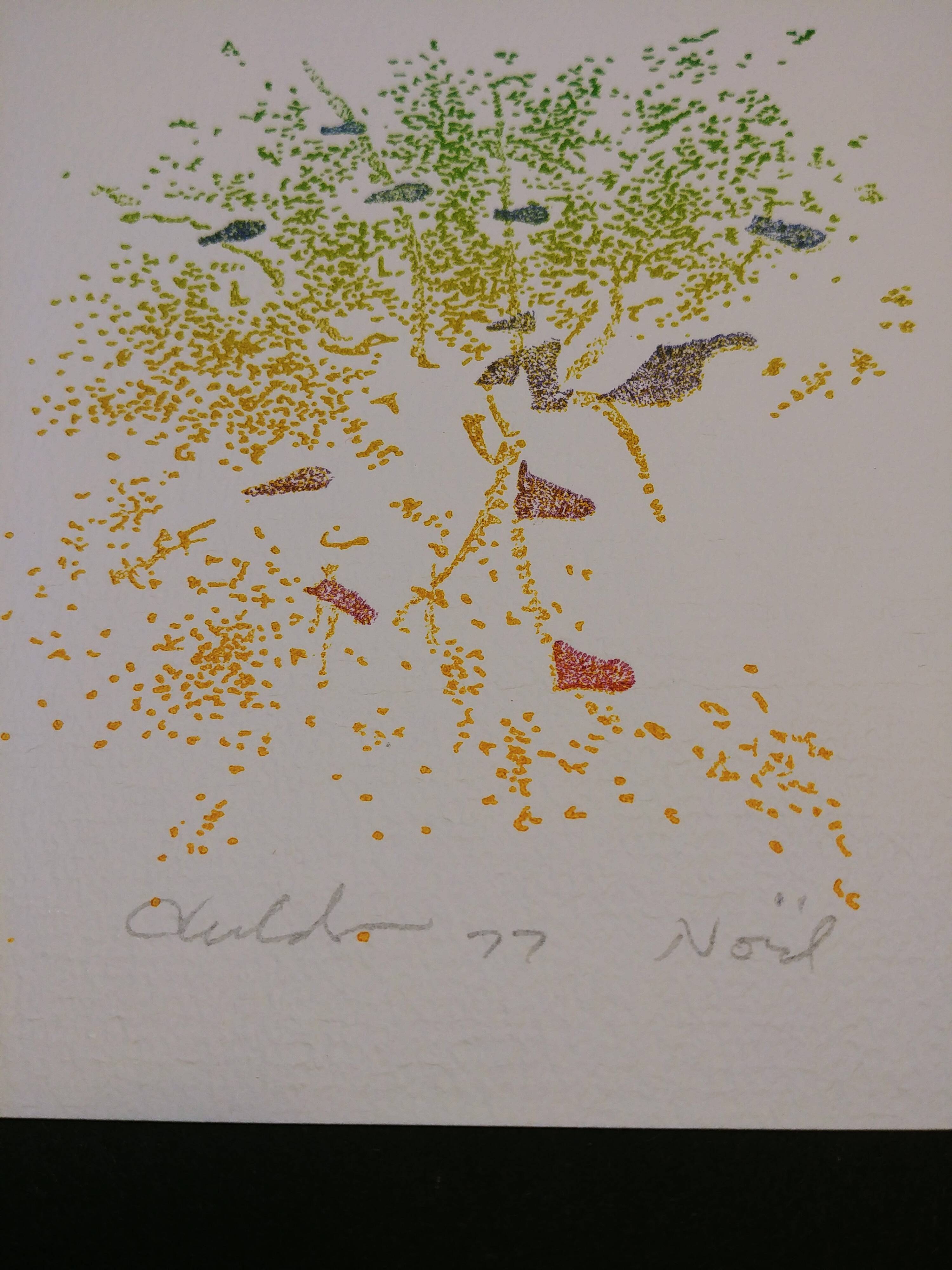 Etching - Aquatint - Bernard Childs - Christmas 1977-