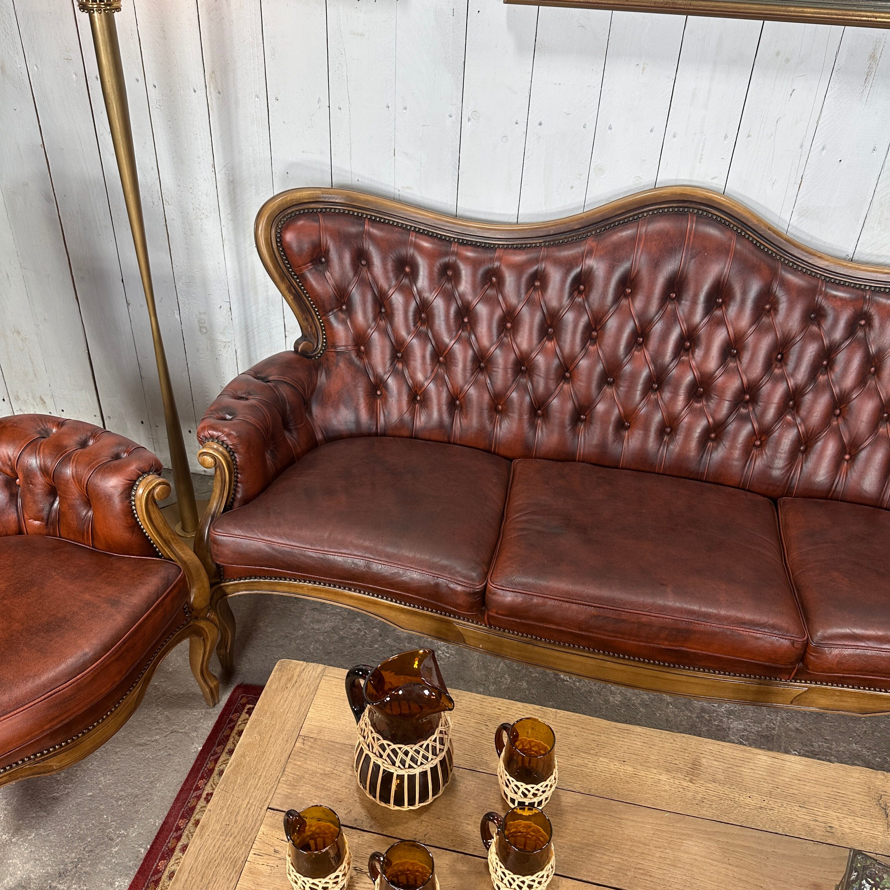 Chesterfield upholstered living room
