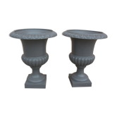 Paire de vases Medicis en fonte