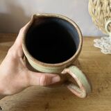 Stoneware decanter with handle
