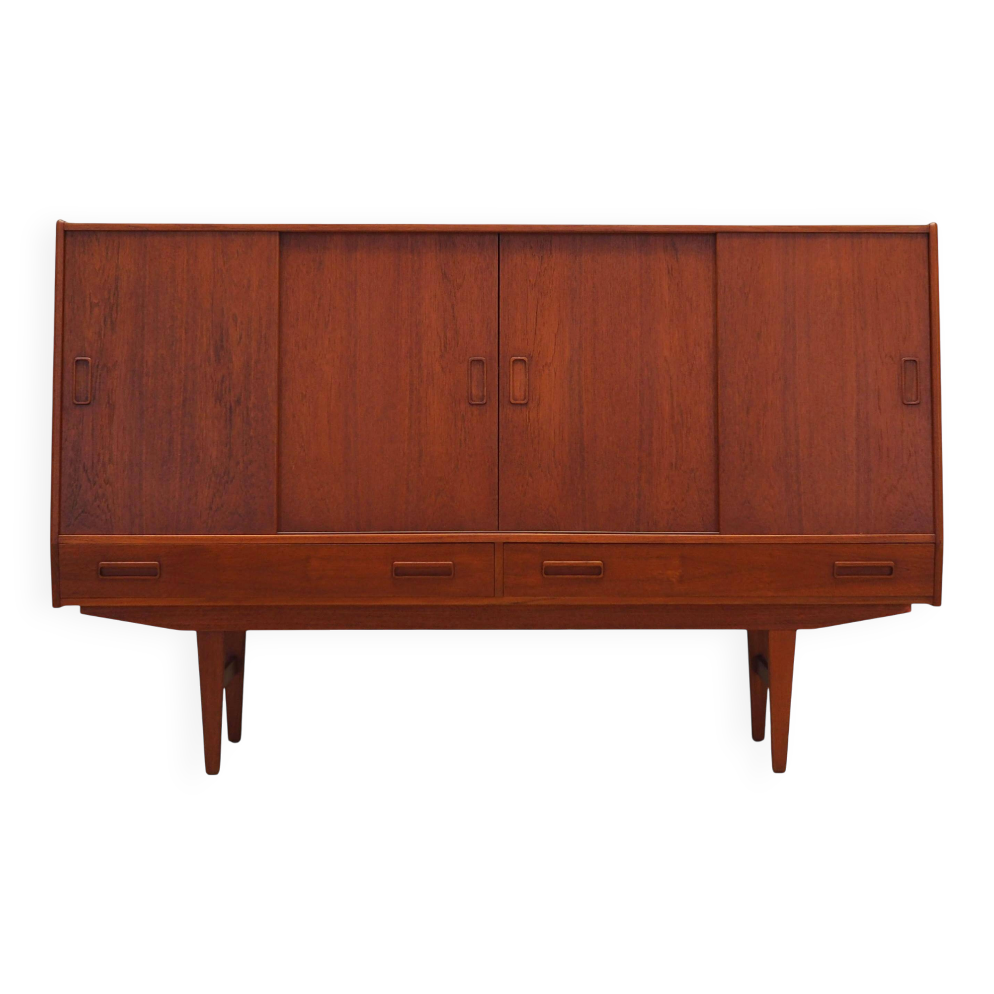 Teak highboard, Danish design, 1960s, manufacture: Westergaards Møbelfabrik
