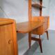 Mid-Century Modular Teak Free-Standing Wall Unit with Desk by John Texmon for Blindheim Mobelfabrik,