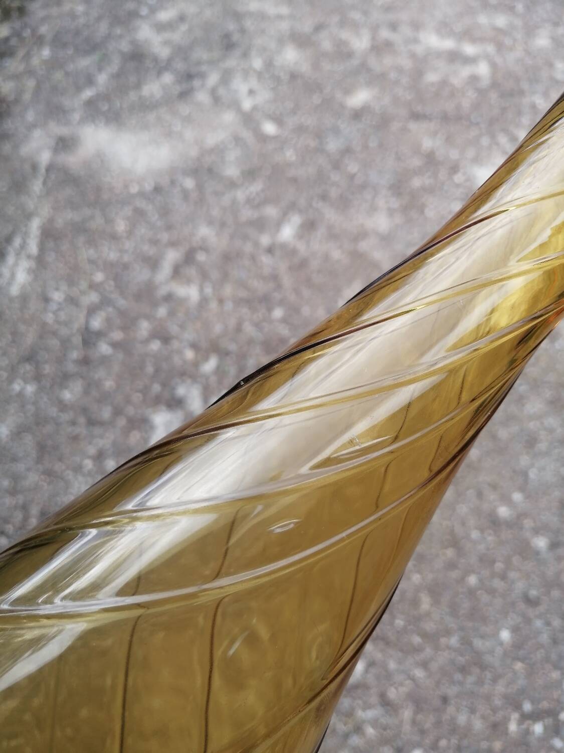 Vintage Empoli Italian blown glass carafe.