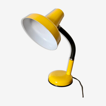 Lampe de bureau jaune 1980